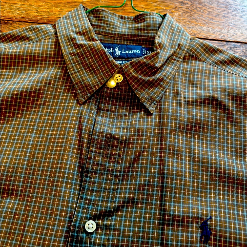 Polo Ralph Lauren Long Sleeve Button Down
Plaid Shirt size XL